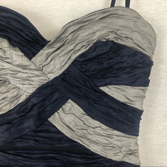 BCBG MAXAZRIA Ruched Metallic Dress - Picture 4 of 5